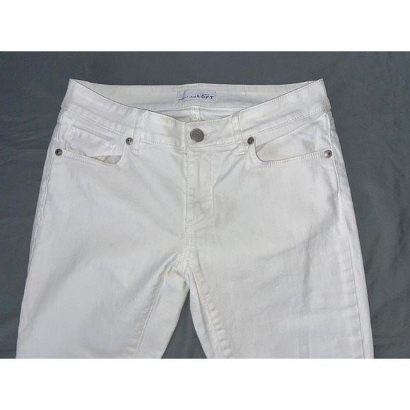 Ann Taylor Loft Curvy Kick Crop Stretch Denim Jeans. Women's Size 0, GUC!! - Picture 2 of 5